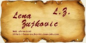 Lena Žujković vizit kartica